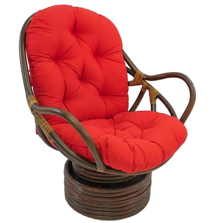 International Caravan Swivel Rocker with Twill Cushion, Red 3310-TW-RD